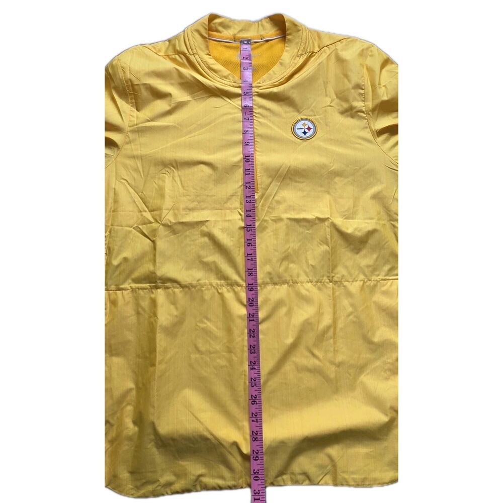 NFL Men's Pittsburgh Steelers Nike Gold Sideline Lockdown Quarter-Zip Jacket XL - Picture 11 of 11